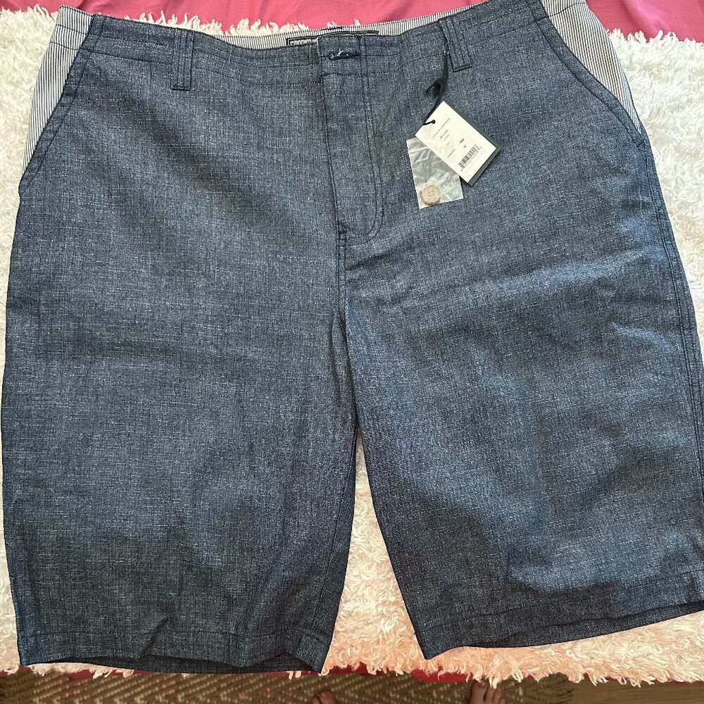 NWT Y2K Crooks and Castle Indigo Denim Shorts Men's Size 38